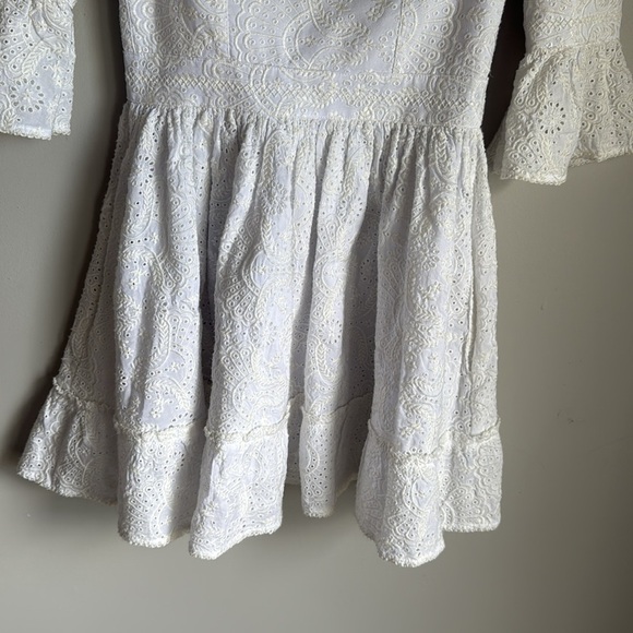 Agua By Agua Bendita Cedro Lace Bustier Mini Dress Small - Picture 6 of 15